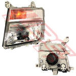HEADLAMP - L/H - H/L IN CORNER PANEL - MANUAL ADJ - MITSUBISHI FIGHTER 2008-