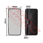 MIRROR HEAD - L=R - 355 X 175MM - HEATED - MITSUBISHI CANTER FE7/FE8 2005-