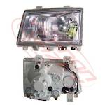 HEADLAMP - L/H - K-TYPE - GLASS - MITSUBISHI CANTER FE7/FE8 2005-