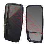 MIRROR - 430MM X 200MM - SPLIT GLASS - L/H - 18MM BAR - UNIVERSAL